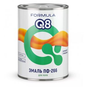 FORMULA Q8 Эмаль ПФ 266 красно-кор. 0,9кг.