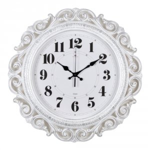 Часы настенные "Классика"  d-40,5см  белый/сереб
