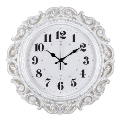 Часы настенные "Классика"  d-40,5см  белый/сереб