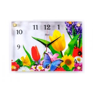 Часы настенные "Весенние цветы"   2535-924