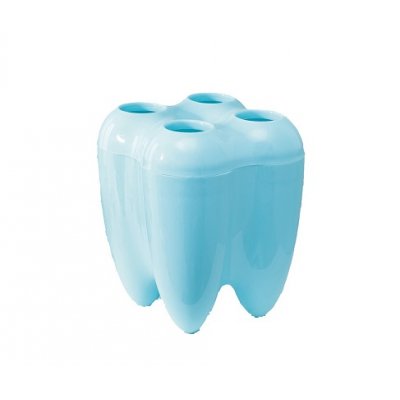 Подставка "Дента" для зуб. щеток на 4 щетки, 10*8*8см, цвет МИКС