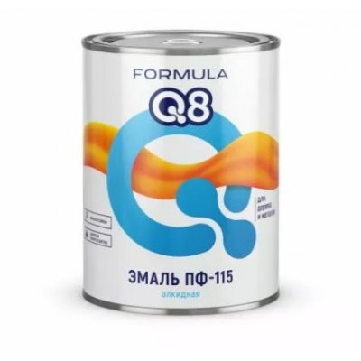 FORMULA Q8 Эмаль ПФ 115 вишневая 0,9 кг