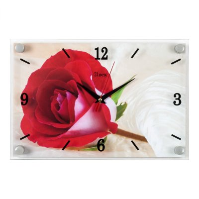 Часы настенные "Красная роза" 2030-07