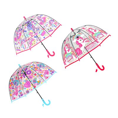 Зонт-трость детский, 8спиц, 50см, пластик, сплав