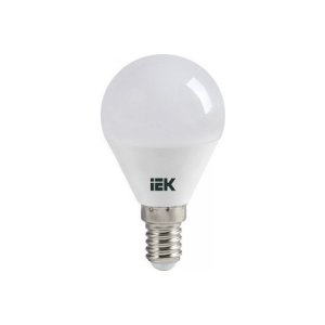 Лампа светодиодная IEK шар G45 Е14 7W 3000К 4К 78*45 матов. ECO LLE-G45-7-230-30-E14