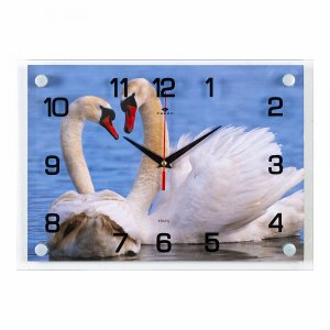 Часы настенные "Пара лебедей" 2535-444