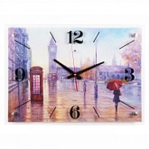 Часы настенные "Лондон под дождем"