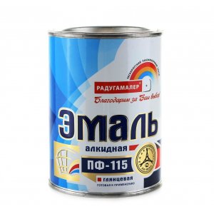 РАДУГА Эмаль ПФ 115 оранжевая 0,9кг