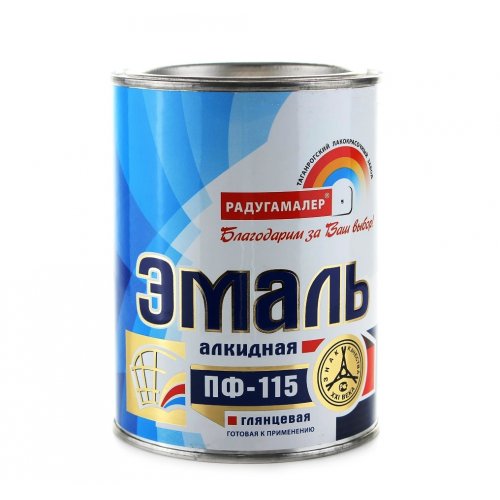 РАДУГА Эмаль ПФ 115 шоколадная 0,9кг