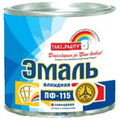 РАДУГА Эмаль ПФ 115 шоколадная 1,9кг