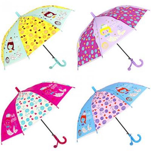 Зонт-трость для девочек, 8 спиц, 50см
