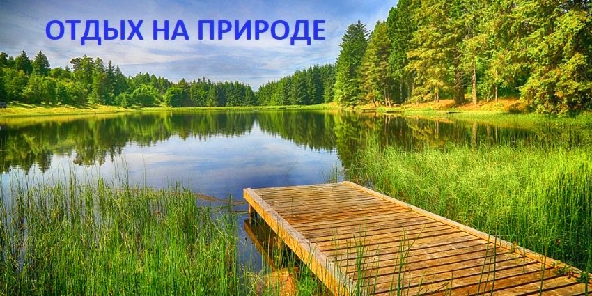 Слайд: отдых на природе