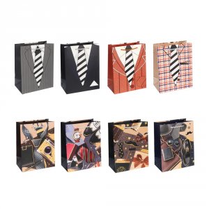 Пакет бумажный подарочный 18*23*10см, для мужчин, арт 1