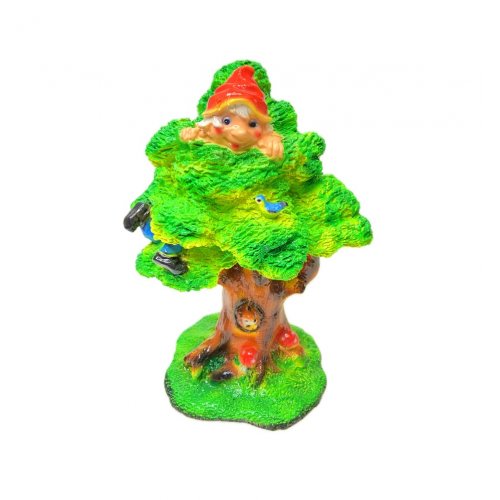Фигурка сад. Гном на дереве