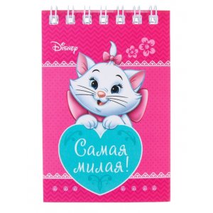 Блокнот А7 32л на гребне Сказка Коты