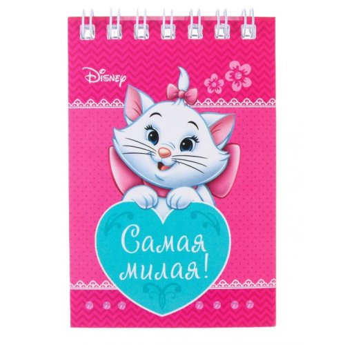 Блокнот А7 32л на гребне Сказка Коты