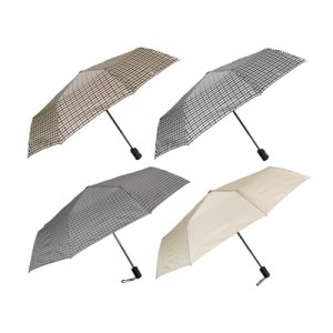 Зонт универсальный 53,5см, автомат, металл, пластик, п/э, 8 спиц, 4 цвета