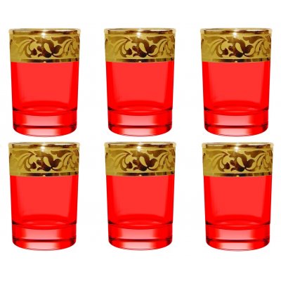 Набор стопок 50мл 6шт "Жасмин" (Рубин)