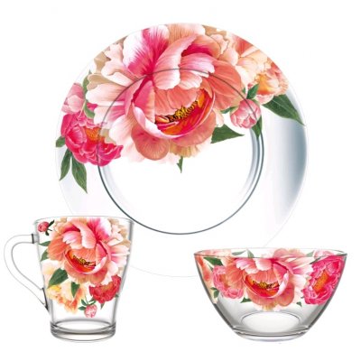 Набор для завтрака "Корнелия" (салатник,тарелка,кружка)