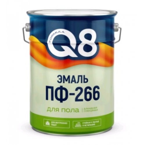 Эмаль ПФ 266 ж/кор. 20кг FORMULA Q8