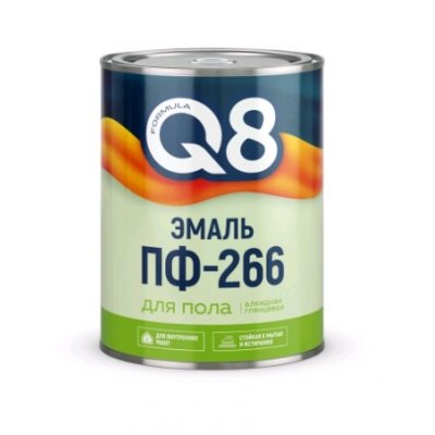 FORMULA Q8 Эмаль ПФ 266 красно-кор. 0,8кг.