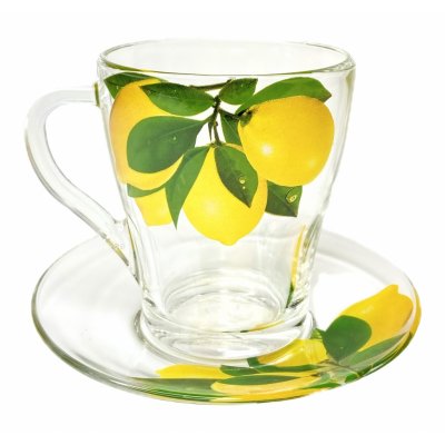 Чайная пара (Лимоны) 2649-Д в упаковке