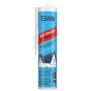 Герметик Sila PRO Max Sealant All weather каучуковый для кровли  прозрачный 290мл (уп.12)