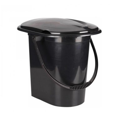 Ведро-туалет 16л черное Интехпром (5)