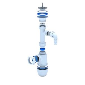 Сифон Ани 1 1/4*40 отвод д/стир.маш. С1300