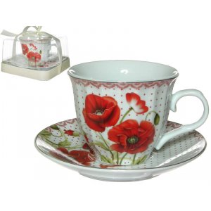 Набор чайн. 2пред.  C03-F52 2PVC, 220мл, 13,5см, фарфор