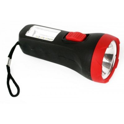 Фонарь ручной Ultraflash LED16014, 1+4св/д (75lm), 2 реж. до 50м,черн/красн., пластик