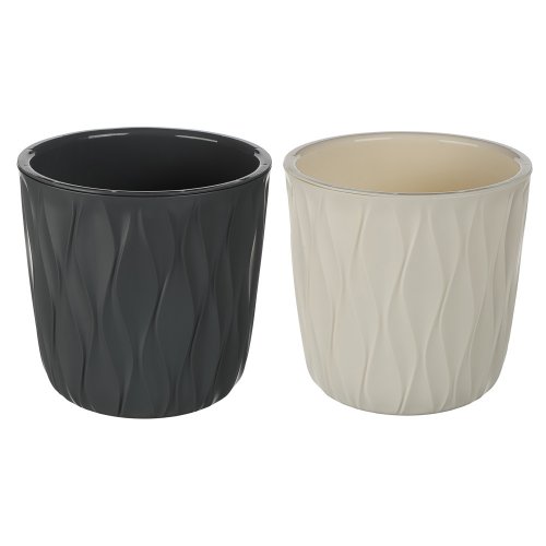 Горшок для цветов с дренажной вставкой Desert 2,3л, d157мм, h152мм, микс цветов