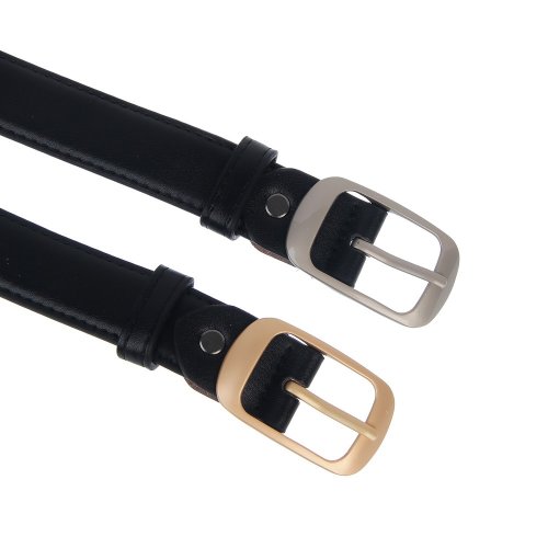 Ремень женский, ПУ, металл, ширина 3см, длина 110 см, 2 цвета пряжки