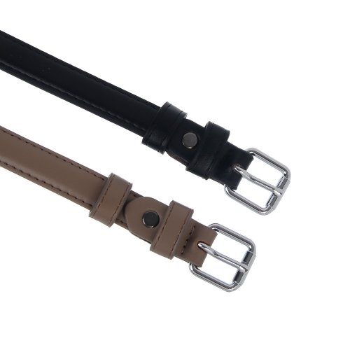 Ремень женский, ПУ, металл, ширина 2см, длина 110 см, 2 цвета