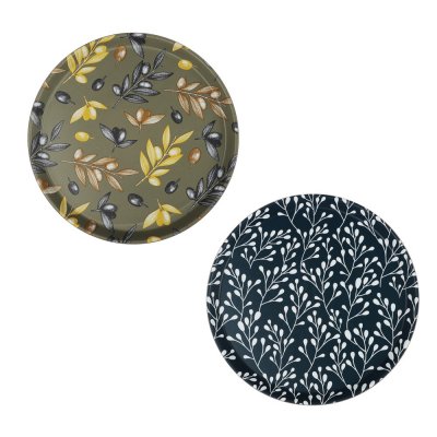 Поднос круглый с антискользящим покр. Тоскана 35,5см