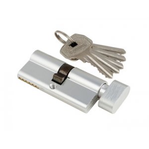 Личинка для замка S-Locked AL102- 80-5-CP  к/вертушка, хром,  5ключей