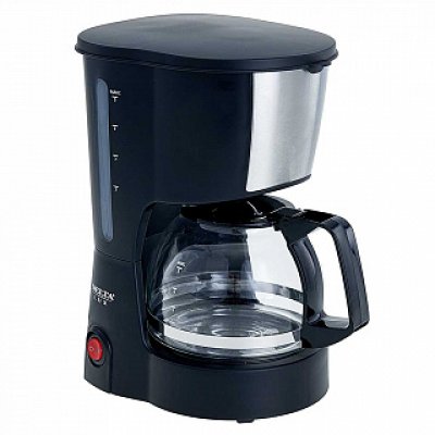 Кофеварка DELTA LUX DL-8161 черная, 600 Вт, 600 мл (6 чашек), антипролив