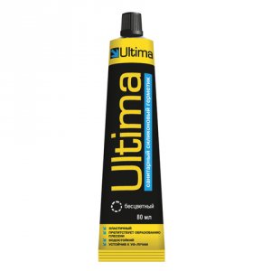 Герметик Ultima силикон. санит. бесцветный 80мл  (12)