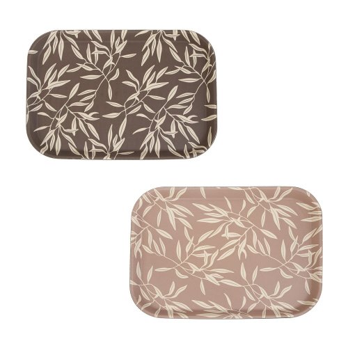 Поднос прямоугольный с антискол.покр. Мосс 35*25см