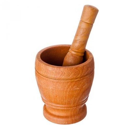 Ступка пластиковая 11,5см, коричневая