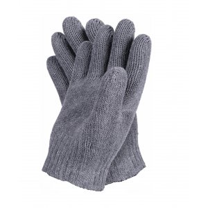 Перчатки полушерстяные утепленные серые (уп.300)