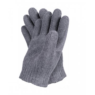 Перчатки полушерстяные утепленные серые (уп.300)