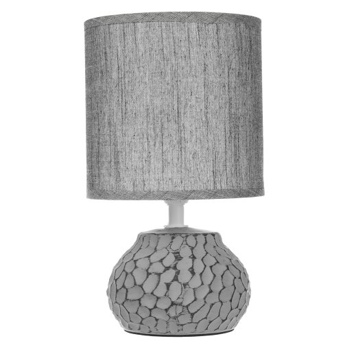 Светильник переносной настольный Альмерия, 25 см, Е14, 40Вт, 230В, керамика, текстиль, графит