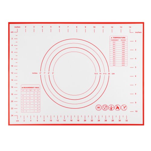 Коврик для теста силиконовый с разметкой 40*30см