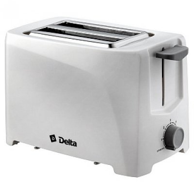 Тостер  DELTA DL-6900  белый: 700 Вт. 6-позиц. таймер