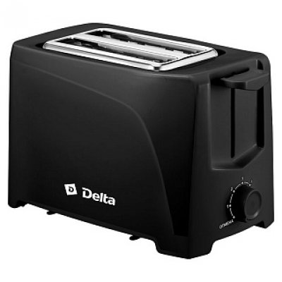 Тостер  DELTA DL-6900  черный: 700 Вт. 6-позиц. таймер