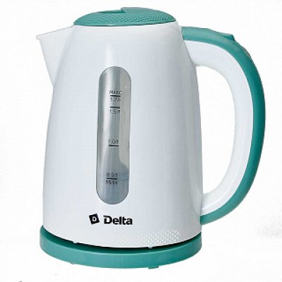 Чайник DELTA DL -1106 белый с мятным 1,7л 2200Вт (8)
