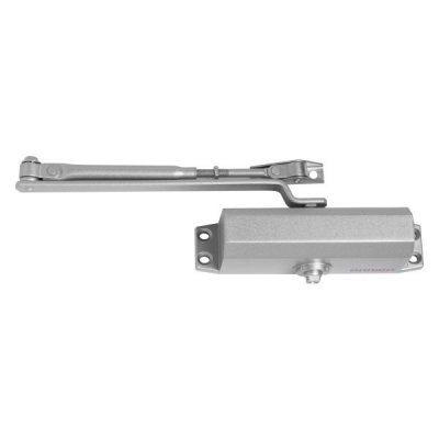 Доводчик дверной АЛЛЮР COMFORT(КОМФОРТ) ДД 165/3-4 A-S (до100 кг) серебро RAL9006 морозостойкий