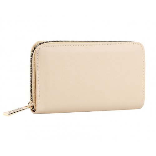 Кошелек женский на молнии NAZAMOK, 19*9,5см, цвет бежевый