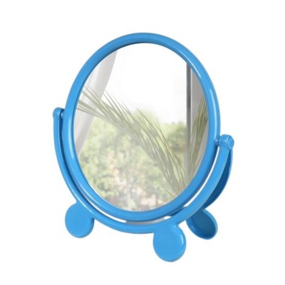 Зеркало настольное с рамой под фото б/увел EMOTIONS d17,5/23,5см пластик МИКС